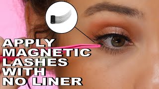 How To Apply Magnetic Lashes WITH NO MAGNETIC LINER