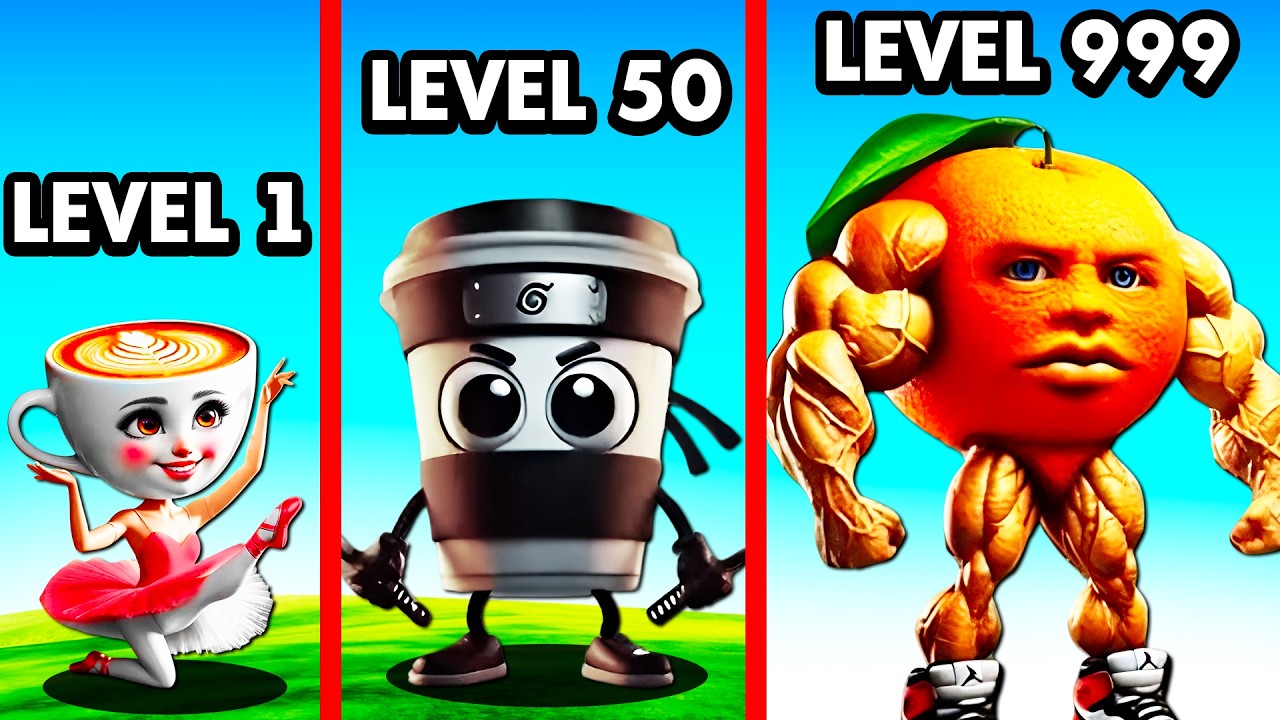 Level 1 Vs Level 999 Brainrot Youtube