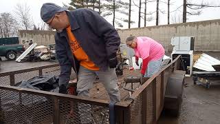 scrap metal drop off of the stove and some miscellaneous item's