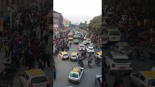 Huge Traffic Jam in Kathmandu #sundhara #kathmandu #shorts