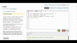 codecademy python walkthrough lists and functions sec 5 part 1