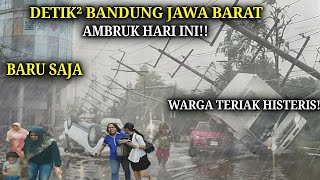BARU SAJA BANDUNG MENJERIT!! Detik² Badai Dahsyat Hantam Bandung Hari ini! Rumah Ambruk! Hujan Angin