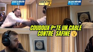 COUDOUX QUITTE SA COPINE 😨 COUDOUX P*TE UN CABLE CONTRE SAFINE 😨 jeanpormanove safine Naruto