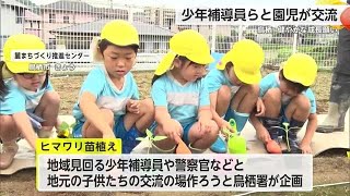 少年補導員らと園児がヒマワリの苗や種など植える 【佐賀県鳥栖市】 (24/06/26 18:29)