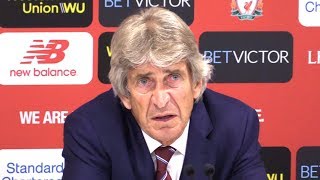 Liverpool 4-0 West Ham - Manuel Pellegrini Full Post Match Press Conference - Premier League