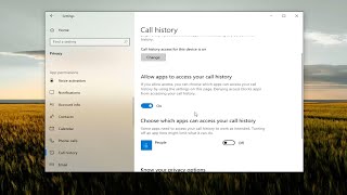 How To Choose What Apps Can Access Call History on Windows 10 [Guide]