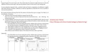 MMIS 643 Data Mining Assignment 3 Solutions