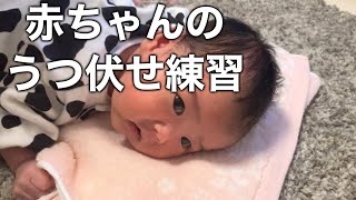 【赤ちゃん】生後2ヶ月のうつ伏せ練習