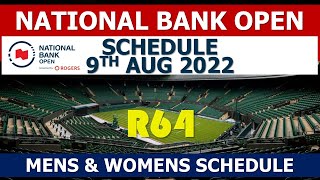 national bank open 2022,canada masters,national bank open schedule,wta,atp,tennis,rogers,live match