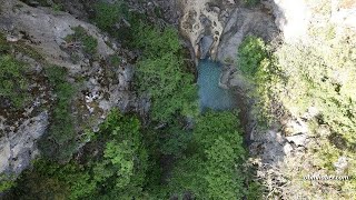 Spil Dağı'ndaki Saklı Kanyon dron ile görüntülendi