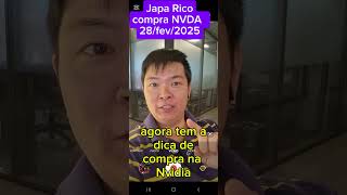 Japa Rico vê que NVDIA (NVDA) pode subir hoje 28/FEV/2025