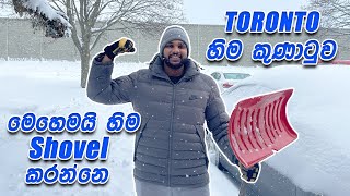 Toronto වලට බලපෑව මහා හිම කුණාටුව | Toronto wakes up to over 30cm of snow | ALLDAY VLOG 30 🇨🇦