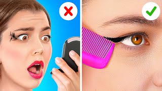 COOL MAKE UP HACKS & TRICKS || Genius And Simple Girly Ideas by 123 GO!