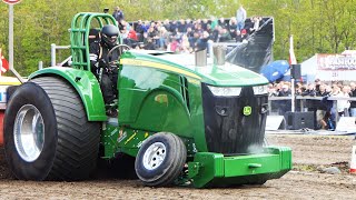 Super Stock at 2. DM 2022 on Allingåbro Motor Festival | Great Action | Tractor Pulling Denmark