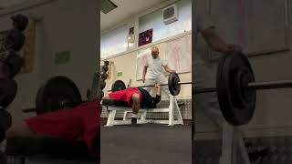 Bench press 112.5kg at 90% 1x2