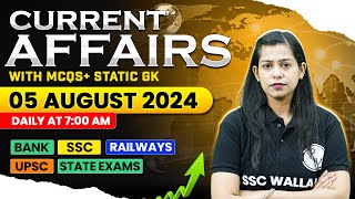 5 August 2024 | Current Affairs 2024 | Current Affairs Today | Daily Current Affairs | Krati Mam