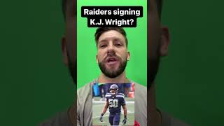 Raiders Signing K.J. Wright? The Free Agent LB Has An Official Visit W/ Las Vegas Raiders #Shorts