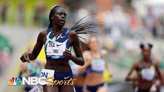 Athing Mu smashes U.S. record in women's 800m win at Prefontaine Classic | NBC Sports