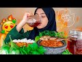 ASMR LALAPAN MENTAH IKAN ASIN SAMBEL TERASI | SEDERHANA TAPI NIKMAT | MUKBANG INDONESIA