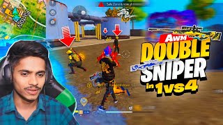 Double Sniper Challenge in Solo Vs Squad Gone Wrong 😜 Kaal Yt- Free Fire Max