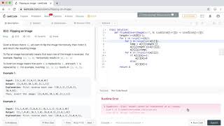 LeetCode - 832 Flipping an Image - Python