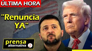 Trump pidió la renuncia de Zelenski! ¡Medios lo confirman!