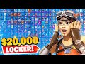 My Fortnite Locker Tour.. 10,000$ Watch Till The End!!