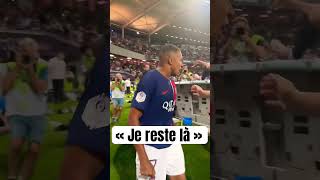 Kylian Mbappé « je reste là » lors de TFC-PSG ! #shorts #football #mbappe