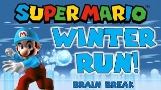 Super Mario Winter Run | Winter Brain Break | GoNoodle | Just Dance | Mario Run