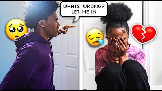 CRYING IN THE BATHROOM 💔 (PRANK) TO SEE @romantoolit REACTION..(he cared so much🥹)
