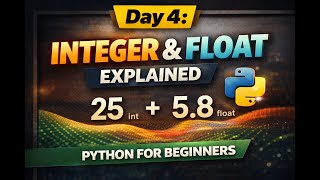 Lesson 04 - Integer vs Float in Python Explained | 100 Days of Python
