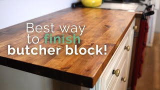 Don't use beeswax! The only oil we'll use to seal butcher block and how we finish and refinish them.