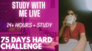 Day  35/75🔥Study With Me LIVE | 180/10 POMODORO ⏰ | Rain sounds 🌧️ | 75 hard challenge | NEET 2025 🎯