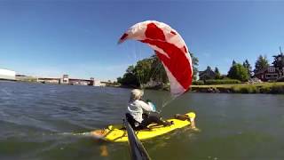 Foil-board Kayak Trial (Kite Kayaking World Championships )