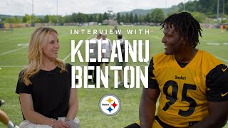 Sideline Interview with Keeanu Benton | Pittsburgh Steelers