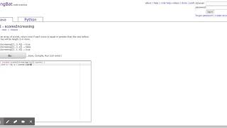 CodingBat Java AP-1 scoresIncreasing
