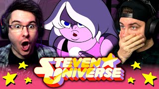 STEVEN UNIVERSE Episode 39 & 40 REACTION! | Future Vision & On the Run