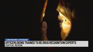 Officers being trained to be drug recognition experts