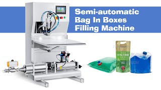 ZONESUN ZS-BIB01 Semi Automatic Quantitative Water Milk Juice Wine Liquid Bag In Box Filling Machine