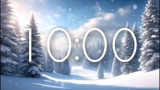 10 Minute Winter Snow Timer with Relaxing Music