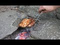 Mini Bushcraft Pack Grill & Mini BBQ Tongs