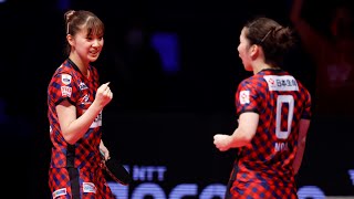 森さくら 長﨑美柚 vs 佐藤瞳 橋本帆乃香 T FINAL GAME 日本生命レッドエルフvs九州アスティーダ  【卓球 Tリーグ公式】