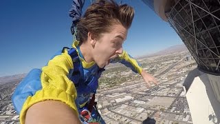 JUMPING OFF A HOTEL IN LAS VEGAS [Stratosphere Sky Jump]