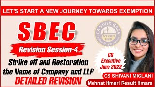 SBEC REVISION CLASS 4//STRIKE OFF AND RESTORATION OF NAME//PART-C// IN-DEPTH REVISION