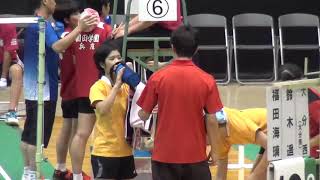 2016年IH バドミントン 女子 ダブルス 2回戦 石上加奈子・横山恵里香（園田学園）vs 鈴木遥・福田海璃（大分西）