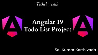Todo List Project Angular 19 | Project #angular19 #projects #angularproject