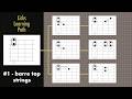 Licks Learning Path #1 - simple top-string barre, with variations
