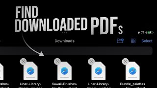 Where to Find Downloaded PDF Files on iPad (tutorial)