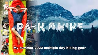 My ULTRALIGHT summer 2022 hiking gear | for a multiple day hike and thru-hikes