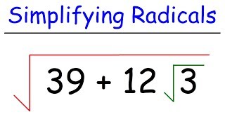 Math - Simplifying Radicals
